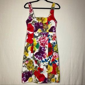 ALICE + OLIVIA Floral Print Knee-Length Dress size 10